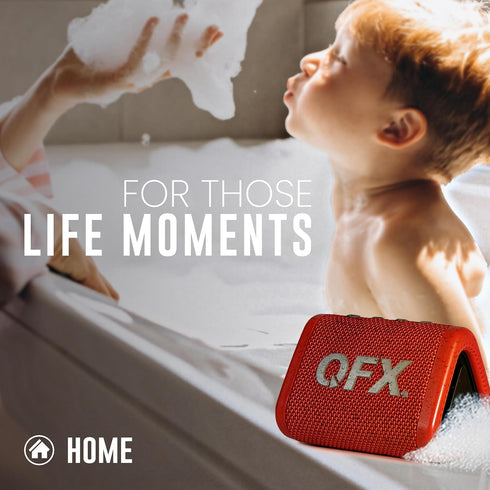 QFX BT-ZX0 Mini Speakers - IPX7 Waterproof Portable Bluetooth Speaker | Dynamic HD Sound | Small Wireless Speaker