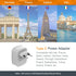 European Travel Plug Adapter, TESSAN International Power Plug with 2 USB Ports, Type C Outlet Adaptor Charger for US to Most of Europe EU Iceland Spain Italy France Germany