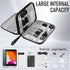 Arae Electronic Organizer, Travel Cable Storage Pouch, Double Layers Waterproof Case for Cables, Chargers, Earphones