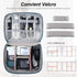 SELLYFELLY Electronic Bag Travel Cable Accessories Bag Waterproof Double Layer Electronics Organizer Portable Storage