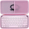 Hard Carry Case Compatible with Logitech MX Keys Mini Minimalist Wireless Illuminated Keyboard (Rose Case)