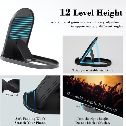 HZZADZXW 16 15 14 13 4-10iPad Portable Cell Phone Stand Holder for Desk, Foldable Pocket-Sized Mount, Adjustable Multi