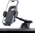 Car Phone Holder for Dashboard & Windshield, 360° Adjustable Suction Cup Holder for 4.8-7" Smartphones, Bumpy Roads