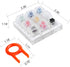 Kailh BOX Switch Tester Mechanical Keyboards 9-Key Switch Testing Tool with Keycap Puller and 18 O Rings, Navy Jade Red
