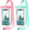 CACOE Floating Universal Waterproof Phone Case, 2 Pack Up to 7.0", IPX8 Dry Bags with Adjustable Neck Lanyard
