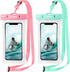 CACOE Floating Universal Waterproof Phone Case, 2 Pack Up to 7.0", IPX8 Dry Bags with Adjustable Neck Lanyard