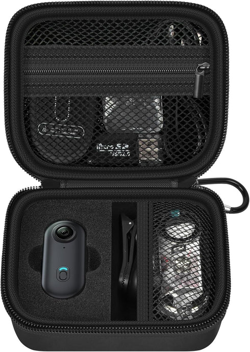 Mini Body Camera Case, Wearable Thumb Action Cam Holder, Storage Bag for