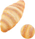 3pcs Set jojofuny Realistic Fake French Croissant Bread Model for Kitchen and Bakery Decor, Artificial Simulation Food