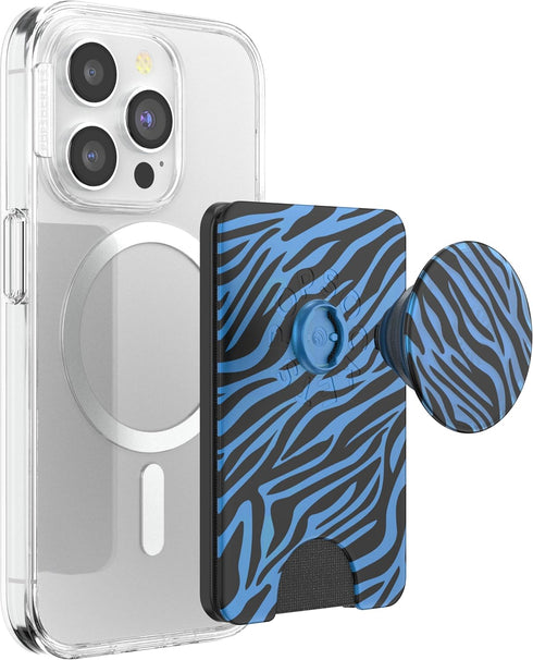 PopSockets Wallet Compatible with MagSafe - Phone Wallet with Expanding Grip, Phone Card Holder, Wireless Charging