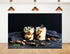 KeyWork 10x10ft Yogurt Parfait Backdrop Walnut and Caramel Dessert Photography Background for Brunch