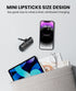 Small Portable Charger for iPhone, 5000mAh Mini Battery Pack with Built-in Metal Stand, MFi Certified Compact Power