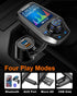 Upgraded Bluetooth FM Transmitter for Car, Wireless Radio Adapter Kit with 1.8" Color Display, Fast Charging