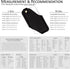 TobbinGear Left Handed Leather Cell Phone Holster with Belt Clip, Universal Leather Phone Case on Belt
