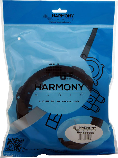Harmony Audio Compatible with 2013-2019 Ford Fusion - Front Factory Speaker to Aftermarket 6.5" Adapters