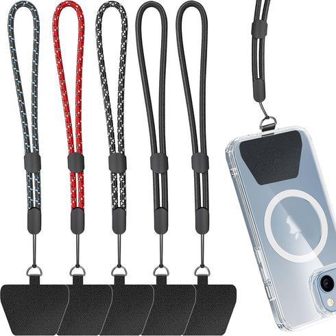 Limvory Cell Phone Lanyard, 5 Pack Adjustable Phone Wrist Strap with 5