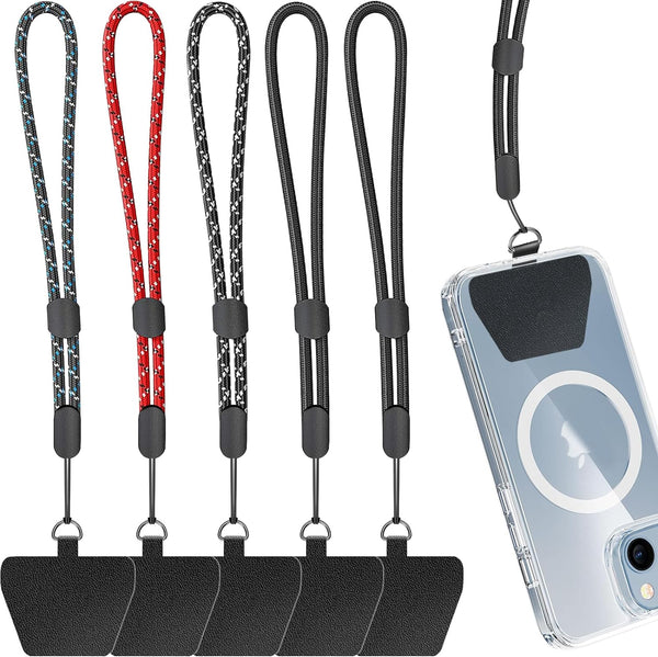 Limvory Cell Phone Lanyard, 5 Pack Adjustable Phone Wrist Strap with 5