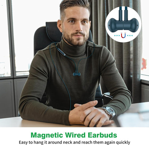 USB C Headphones for iPhone 15 Pro Max, HiFi Stereo Type C Earphones Magnetic Wired Earbuds with Microphone