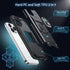 Anqrp iPhone 12 & 12 Pro Case, Military Grade Protective Cover with Enhanced Metal Ring Kickstand, Black