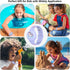 Waterproof Airtag Bracelet for Kids - Cute Cartoon Silicone Hidden Wristband, Anti-Lost Apple Airtag Holder, Purple