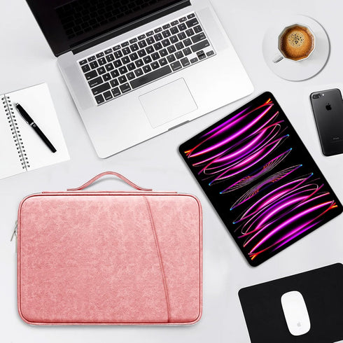 DTTO Tablet Sleeve Bag for New 13 Inch iPad Pro M4/iPad Air M2 2024, Waterproof Travel Case Bag, Pink