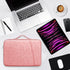 DTTO Tablet Sleeve Bag for New 13 Inch iPad Pro M4/iPad Air M2 2024, Waterproof Travel Case Bag, Pink