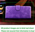 SUANPOT Leather Wallet Case for iPhone XR 6.1 with RFID Blocking Credit Card Holder, Shockproof Flip Folio Cover, Purple