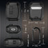 Google Pixel Buds Pro Case 2022 - Military Hard Shell Protective Armor Cover with Cleaner Kit, Lock & Carabiner for