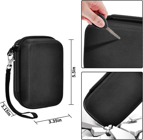 Comecase Digital Camera Carrying Case, Compatible with CAMKORY/VAHOIALD/Canon PowerShot G7X, Small Storage Bag