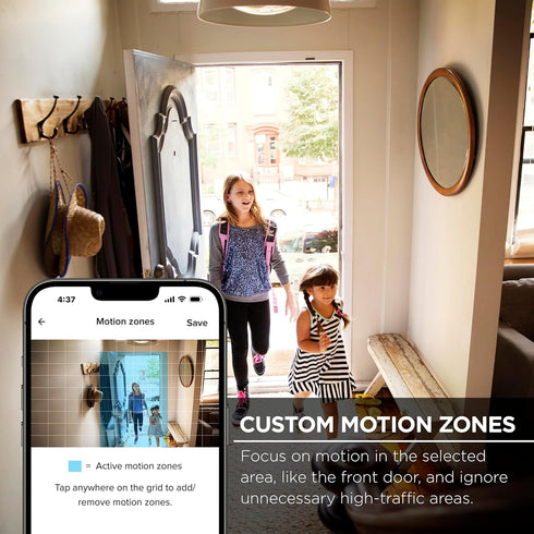 Indoor Camera, 1080p HD Home Security Camera with Two-Way Audio, Motion Detection, Night Vision, Compatible with Alexa