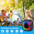 Cinolink IPX6 Shower Bluetooth Speaker, Waterproof Portable Speaker with Loud HD Sound RGB Lights for Home, Beaches