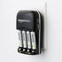 Amazon Basics Rechargeable Battery Charger for AA & AAA Ni-MH Batteries with USB Port, Portable, Travel-Friendly