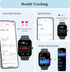 KALINCO Smart Watch for Men Women, 1.8" Fitness Tracker with Heart Rate/SpO2/Stress/Sleep Monitor, Alexa Built-in, 100+