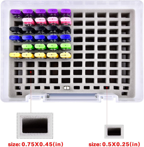 FULLCASE Flash Drive Case USB Memory Stick SD Card Storage Organizer- Holds 104pcs Thumb Drive Electronic Accessories Holder for Sandisk/for Samsung/for Inland/for PNY/for Netac (White) by FULLCASE