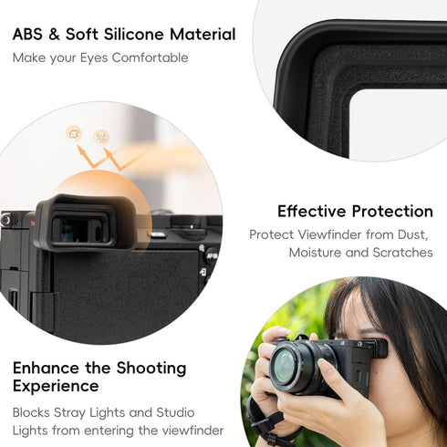 A6700 A6700 FDA-EP20 A6700 Eyecup Eyepiece, Soft Silicon Extended Camera Eye Cup Viewfinder Special Designed for Sony