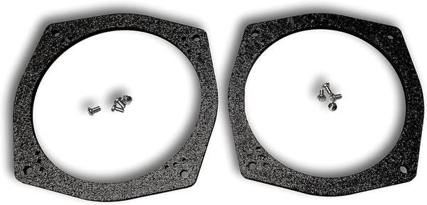 1 Pair - 6 1/2" 6.5" Front or Rear Speaker Adapters Compatible with 2002-2007 Mitsubishi Lancer - SPKBRK010
