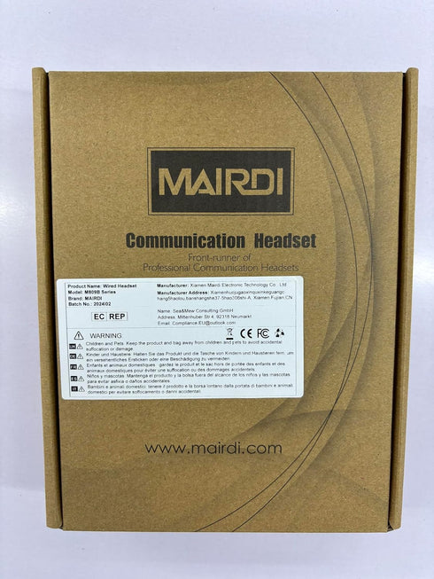 MAIRDI PC Headset with Microphone, USB Computer Headset with Mic for Laptop Teams Zoom Office Work