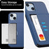 2024 NEW iPhone 15 Plus Case with Card Holder - Wireless Charging Compatible Wallet Case with Hidden Slot for Men and