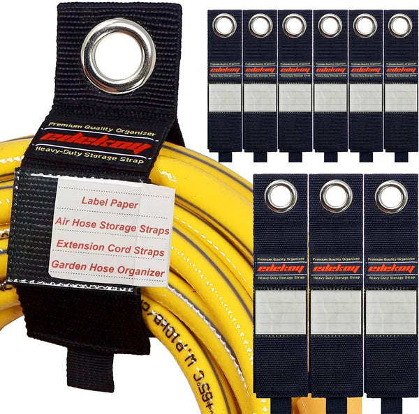 Extension Cord Holder Organizer Straps 9Pack, Heavy Duty Storage Straps for Garage RV Boat Organization