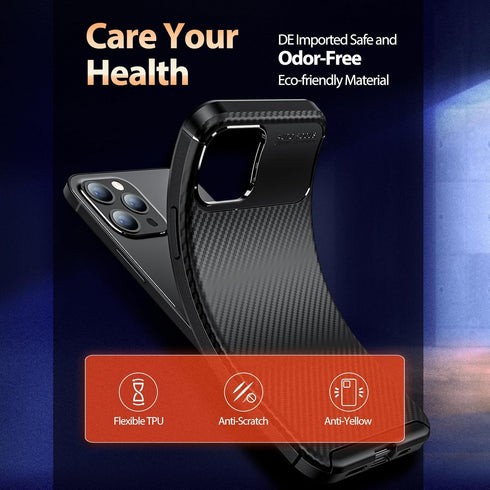 ORIbox for iPhone 12 Pro Max Case Black, Durable Lightweight Shockproof Cover, Slim Phone Case for iPhone 12 Pro Max