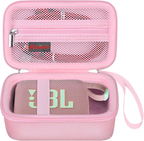 Elonbo Carrying Case for JBL Go 3 / JBL Go 4 Portable Bluetooth Speaker, Waterproof Dustproof Storage Holder