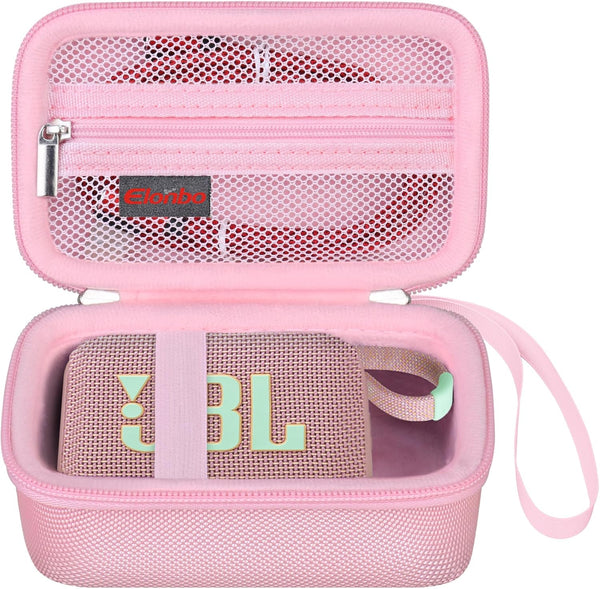 Elonbo Carrying Case for JBL Go 3 / JBL Go 4 Portable Bluetooth Speaker, Waterproof Dustproof Storage Holder