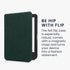 kwmobile Petrol Felt Fabric Case for Kobo Clara BW/Colour - Slim Book Style Protective Cover