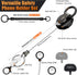 Kaptron Theft and Drop Protection Phone Tether - 30” Safety Retractable Phone Clip, Anti-Drop Travel Clip, Universal Retractable Phone Lanyard with Carabiner, Finger Strap, Phone Tether Tabs