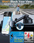 HTU 2024 Ultimate Car Phone Mount, Strongest Suction & Military-Grade Holder for Dashboard Windshield