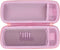 Hard Case for JBL Flip 6, Flip 5, Flip 4 Waterproof Portable Bluetooth Speaker (Pink Case)