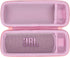 Hard Case for JBL Flip 6, Flip 5, Flip 4 Waterproof Portable Bluetooth Speaker (Pink Case)