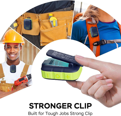 INSMY Speakers,IP67 Wearable Bluetooth Waterproof,Clip-On Portable Small Personal Speaker/Clean Sound/Stereo