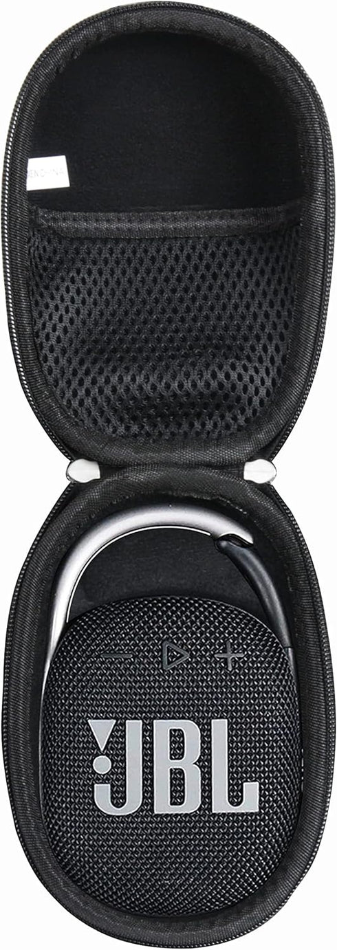 Hard Travel Case for JBL Clip 4/5 - Portable Mini Bluetooth Speaker (Black)