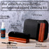 6 Pcs Vinyl Record Cleaning Kit, Includes Velvet Soft Brush, Nylon Brush, Microfiber Brush, Cleaner Fluid (Red Brown)