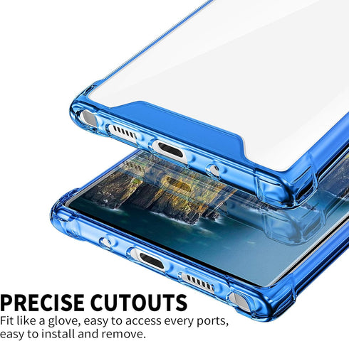SALAWAT Galaxy Note 10 Case, Clear Cute Gradient Slim Phone Case Cover, Reinforced TPU Bumper Shockproof Protective